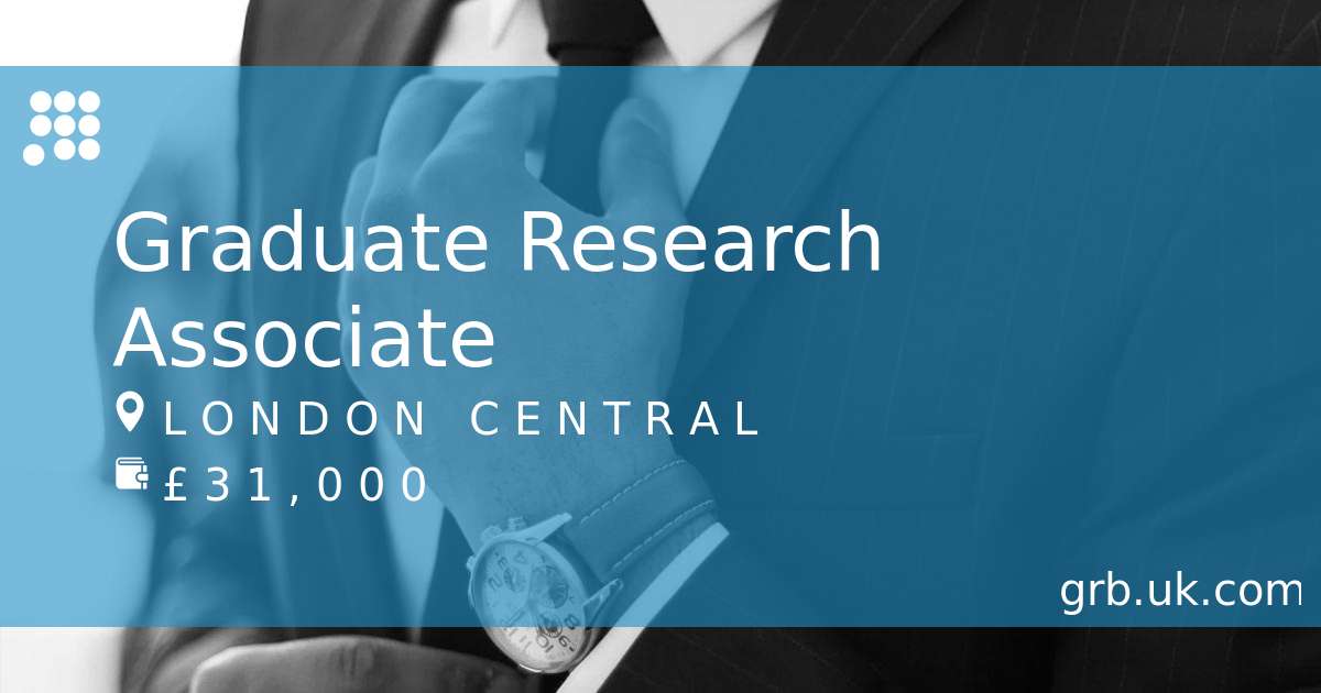 research associate jobs london